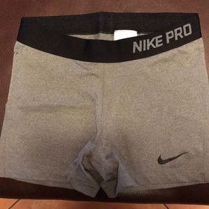Grey Nike Pro Compact Shorts